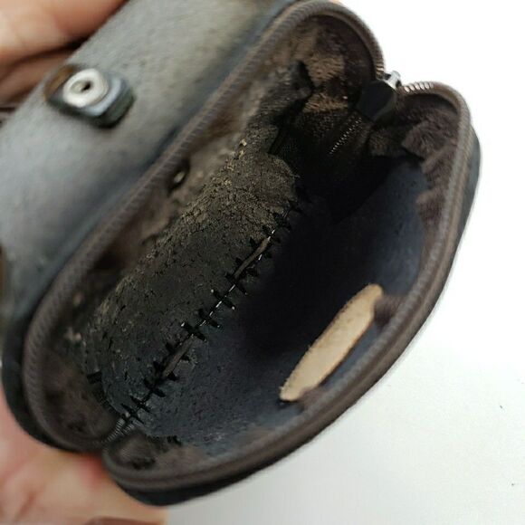 Eagle Leather Wristlet Wallet Handmade Tooled Coin Purse Keychain Western Gift - Picture 8 of 16